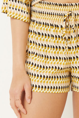 Short de pyjama taille haute Tropic Memories Multicolore