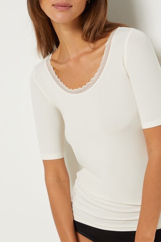 T-shirt de pyjama Warm - Ecru