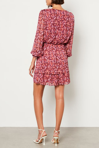 Robe patineuse Patus - Rose foncé et orange