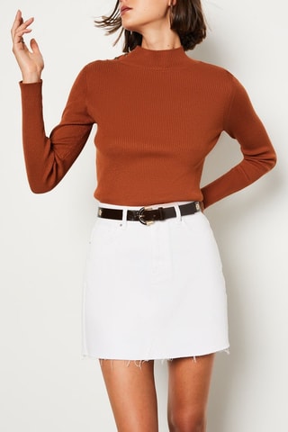 Ceinture en cuir Ivana - Marron