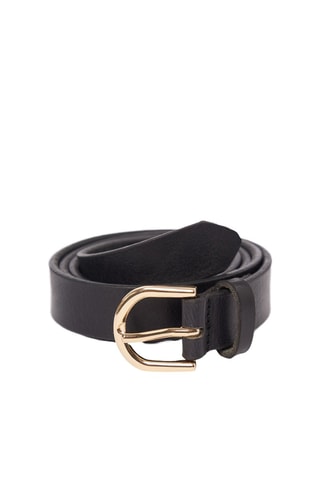 Ceinture en cuir Faustine - Noir