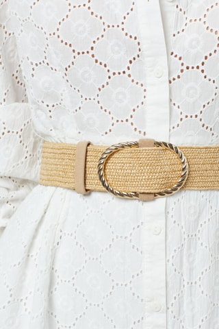 Ceinture Folie Raphia - Beige