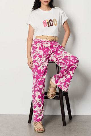 Pantalon Hakan - Rose et blanc