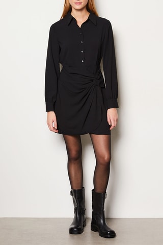 Robe portefeuille Mara - Noir