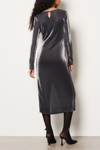 Robe midi Farfalla - Argenté