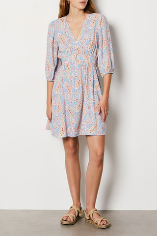 Robe patineuse Sunset Hour - Ciel et jaune