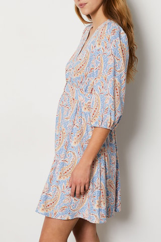 Robe patineuse Sunset Hour - Ciel et jaune