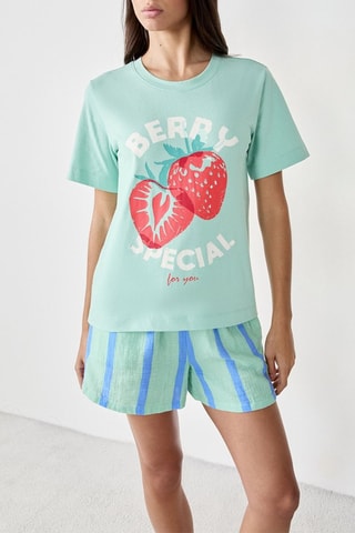 T-shirt - Fruits Of Love -  Vert d'eau