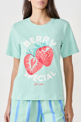 T-shirt - Fruits Of Love -  Vert d'eau