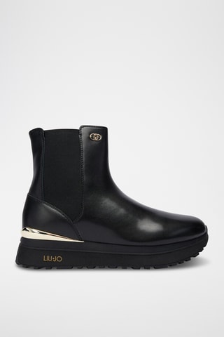 Bottines Chelsea plateformes en cuir Maxi Wonder 95