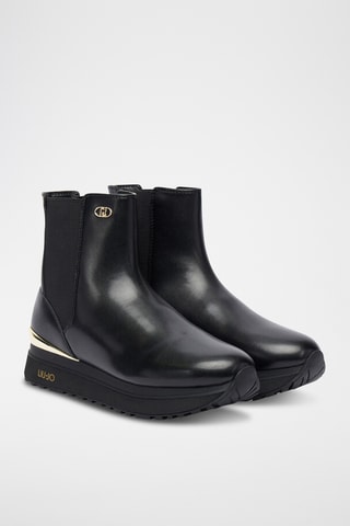 Bottines Chelsea plateformes en cuir Maxi Wonder 95