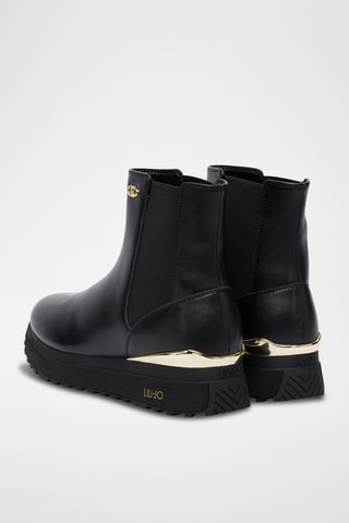Bottines Chelsea plateformes en cuir Maxi Wonder 95