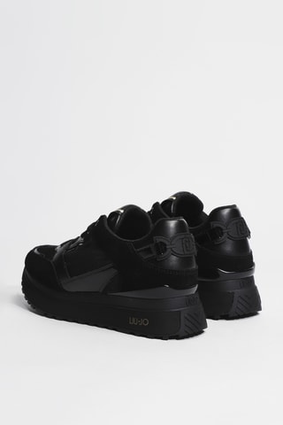 Baskets plateformes en cuir Maxi Wonder 91 - Noir