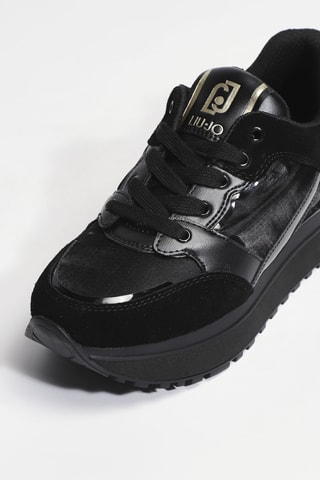 Baskets plateformes en cuir Maxi Wonder 91 - Noir