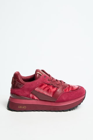 Baskets plateformes en cuir Maxi Wonder 91 - Rouge
