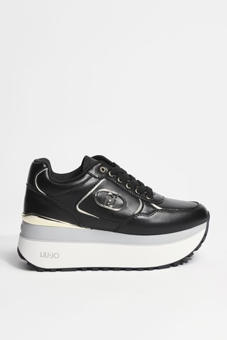 Baskets plateformes en cuir Maxi Wonder Plus 01 - Noir