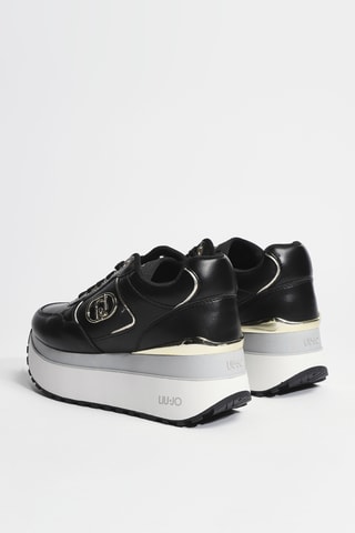 Baskets plateformes en cuir Maxi Wonder Plus 01 - Noir
