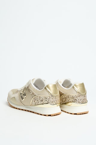 Baskets compensées cuir Maxi Wonder Low 02 - Beige