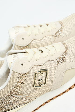 Baskets compensées cuir Maxi Wonder Low 02 - Beige