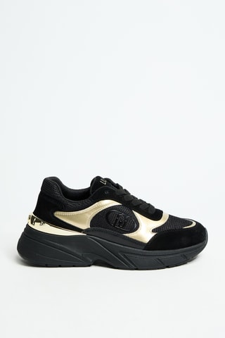 Baskets plateformes en cuir Lj01 01 - Noir