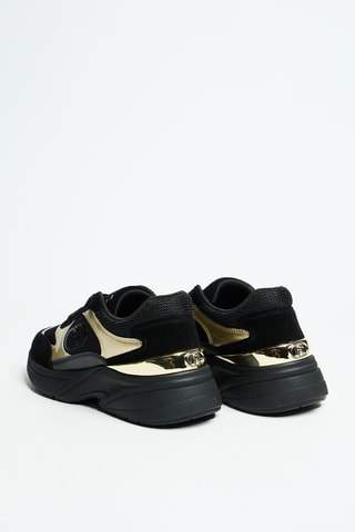 Baskets plateformes en cuir Lj01 01 - Noir