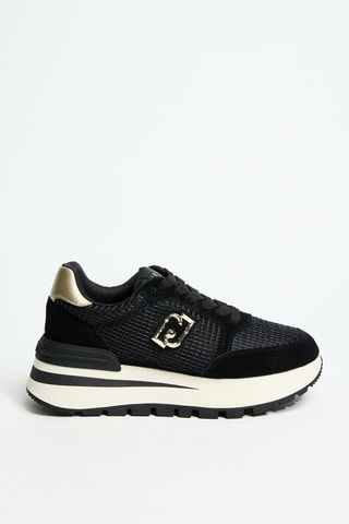 Baskets compensées en cuir Amazing 25 - Noir