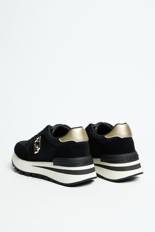 Baskets compensées en cuir Amazing 25 - Noir