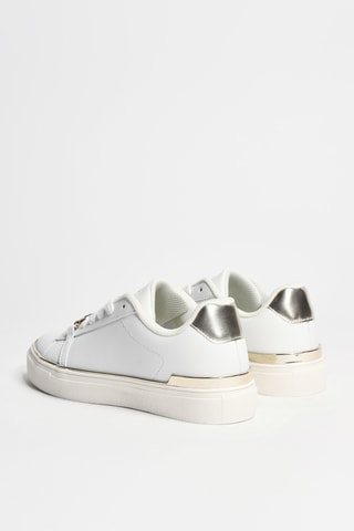 Baskets en cuir Kiki 01 - Blanc et doré