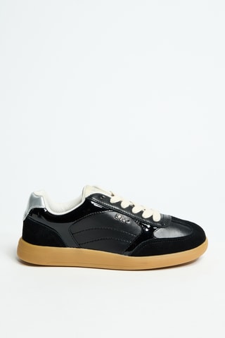 Baskets plateformes en cuir en polyester Connor 01 - Noir