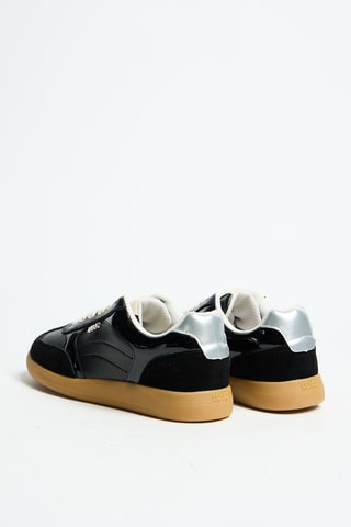 Baskets plateformes en cuir en polyester Connor 01 - Noir