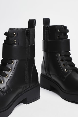 Bottines en cuir New Nancy Eco 2 - Noir