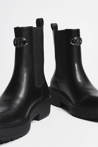 Bottines Chelsea en cuir London 02 - Noir