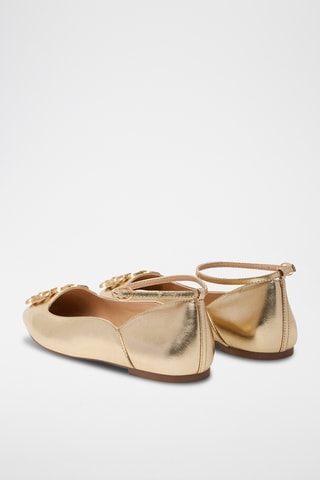 Babies en cuir Brigitte 01 - Doré