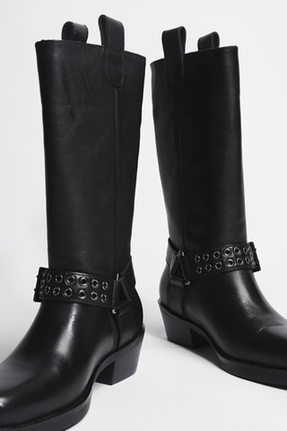 Bottes en cuir Roxy 02 - Noir