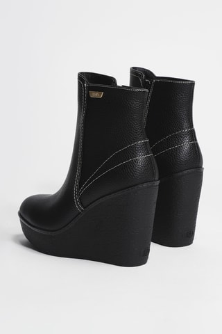 Bottines en cuir Rania 03 - Noir