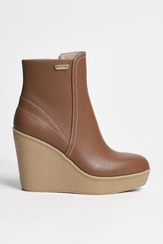 Bottines en cuir Rania 03 - Marron