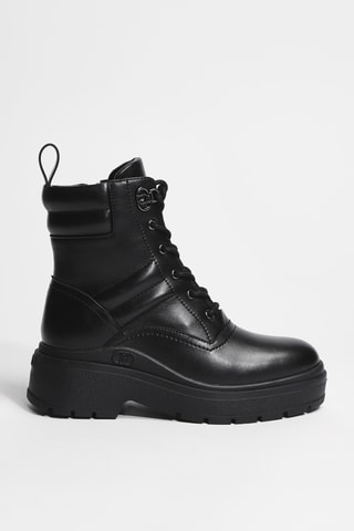 Bottines en cuir Andrea 02 - Noir