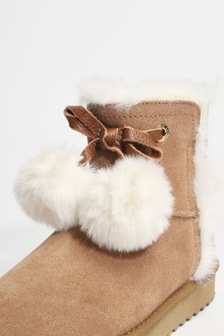 Bottines fourrées en cuir Jil 05 - Marron