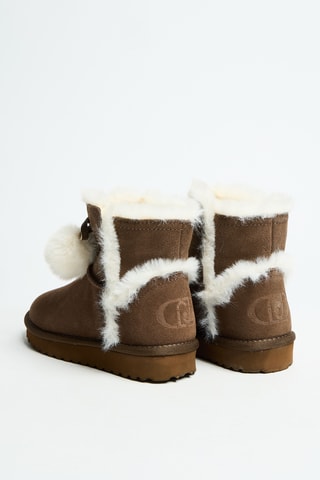 Bottines fourrées en cuir Jil 05 - Marron