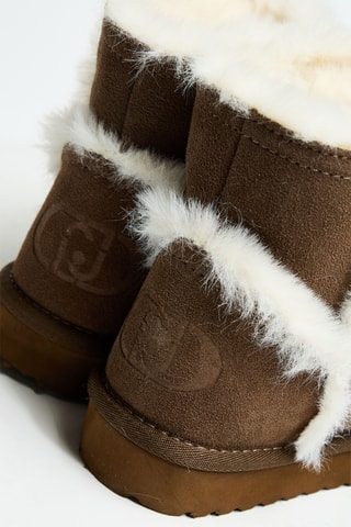 Bottines fourrées en cuir Jil 05 - Marron