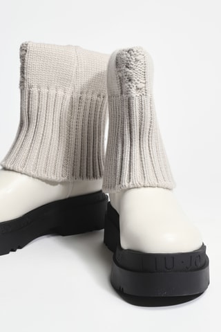 Bottines en cuir Love 65 - Blanc
