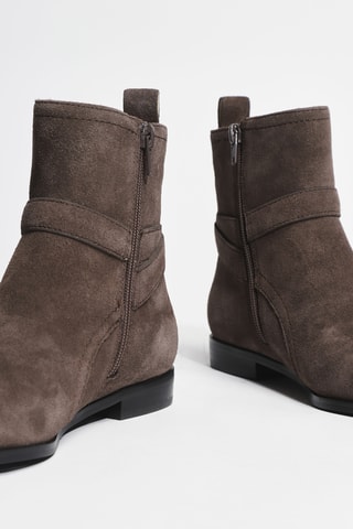 Bottines en cuir Liz 01 - Marron