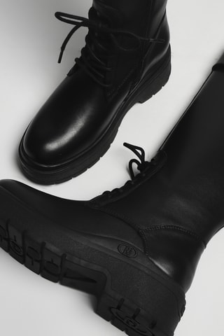 Bottes en cuir Andrea 04 - Noir