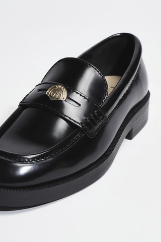 Mocassins en cuir box Preppy 01 - Noir