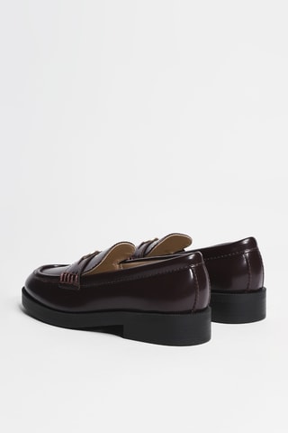 Mocassins en cuir Preppy 01 - Bordeaux