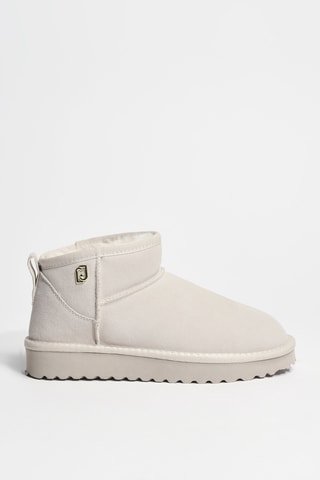 Bottines fourrées en cuir Juny 01 - Beige