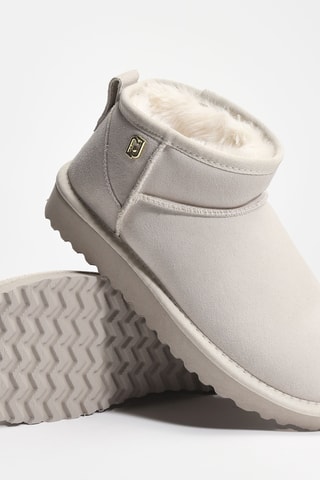 Bottines fourrées en cuir Juny 01 - Beige