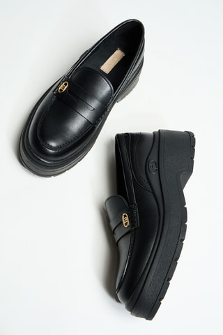 Mocassins en cuir Andrea 06 - Noir