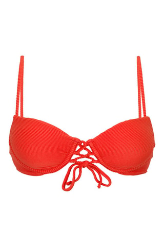 Sujetador de bikini push up - Rojo