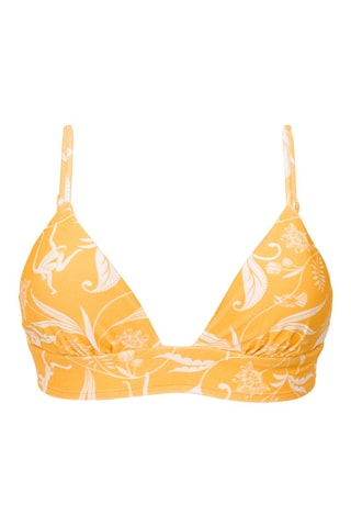 Sujetador de bikini - Amarillo y blanco